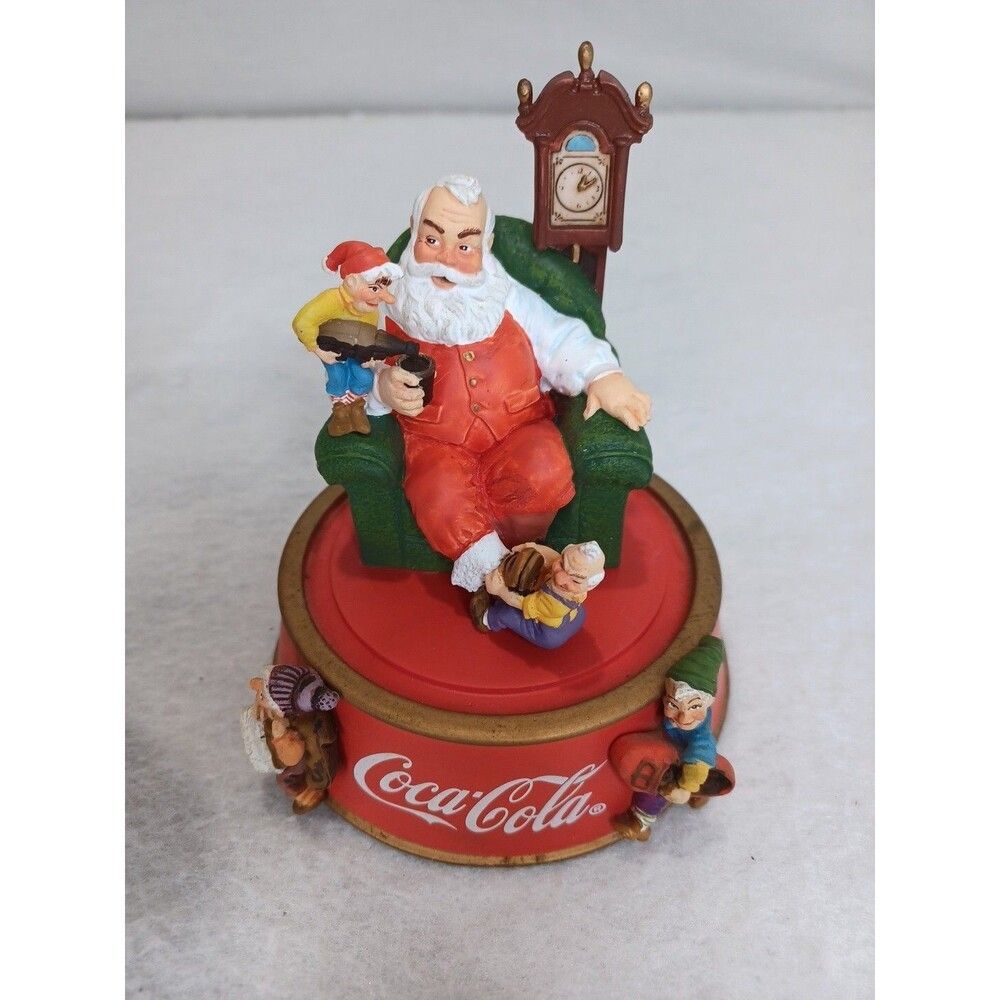 Franklin Mint 1994 Coca-Cola Dome Santa Claus A Merry Christmas Calls For Coke - Picture 7 of 8